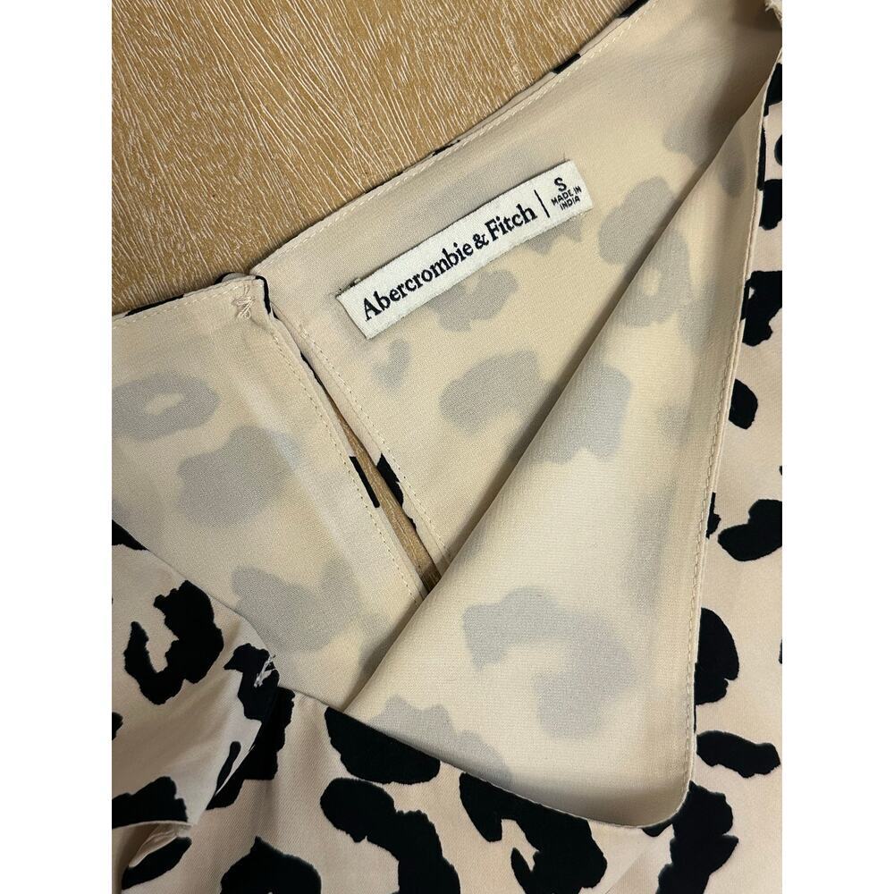 Abercrombie Pattern Shell Top Leopard Print Small - image 2